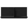 vidaXL Wandschrank 70x16,5x30 cm Schwarz Holzwerkstoff