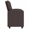 vidaXL Esszimmerst&uuml;hle mit Rollen 2 pcs Dunkelbraun 57 x 67 x 95 cm