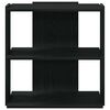 vidaXL B&uuml;cherregal 3 B&ouml;den Schwarz 60x30x60 cm Holzwerkstoff