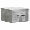 vidaXL Wandmontierter Nachttisch Betongrau 34,5 x 33 x 20 cm