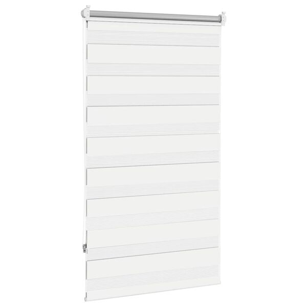 vidaXL Zebra-Rollo 90,9 x 150 cm, Stoffbreite 86,7 cm, Wei&szlig;