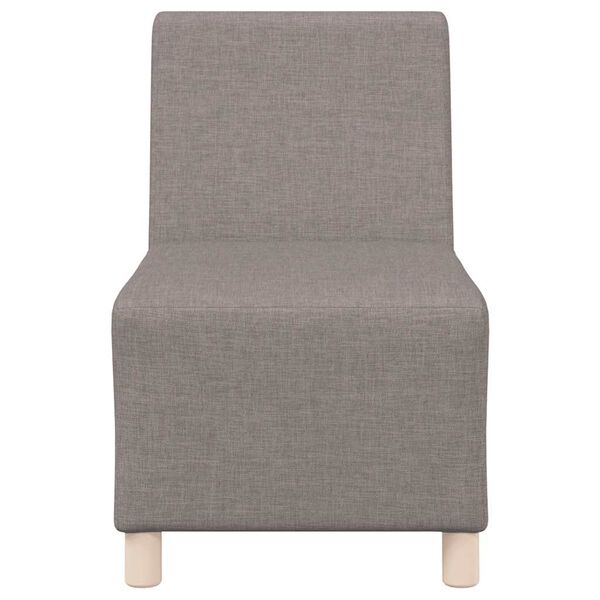 vidaXL Modulares Sofa ohne Armlehnen Beige 55 cm Stoff
