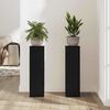 vidaXL Pflanzenst&auml;nder 2 pcs Schwarz Eichen-Optik 17 x 17 x 60 cm