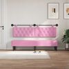 vidaXL H&auml;ngevorderseite Wandmontiert Rosa 190 x 55 x 7 cm Stoff