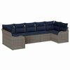 vidaXL Gartensofa-set Grau Poly-Rattan