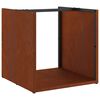 vidaXL Brennholzregal 40x40x40 cm Wetterfester Stahl