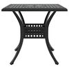vidaXL Gartentisch Set 5 pcs Schwarz Gussaluminium