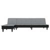 vidaXL Schlafsofa in L-Form Hellgrau 255x140x70 cm Stoff