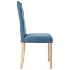 vidaXL Esszimmerst&uuml;hle 2 Stk. Blau Stoff