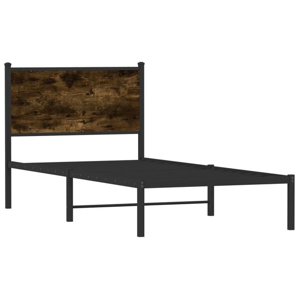 vidaXL Metallbett ohne Matratze R&auml;uchereiche 80x200 cm