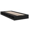 vidaXL Bettgestell Schwarz 90x200 cm Holzwerkstoff