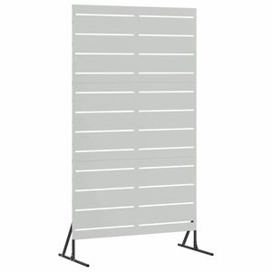vidaXL Sichtschutz 100 x 50 x 180 cm Verzinkter Stahl Silber