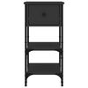 vidaXL Nachttische 2 Stk. Schwarz 34x36x70 cm Holzwerkstoff