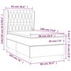 vidaXL Boxspringbett mit Matratze Schwarz 90x190 cm Samt