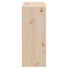 vidaXL Weinregal 2 pcs Natur 62 x 25 x 62 cm Massives Kiefernholz