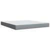 vidaXL Boxspringbett mit Matratze Hellgrau 180x200 cm Stoff