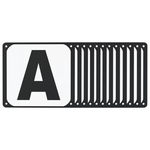 vidaXL Buchstaben f&uuml;r Dressurviereck 12 Stk. Stahl
