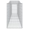 vidaXL Gabionen mit Hochbogen 25 Stk. 400x50x80/100cm Verzinktes Eisen