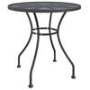 vidaXL Gartentisch &Oslash;80x72 cm Streckmetall Anthrazit