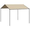 vidaXL Gartenpavillon Beige 4x4 m Stahl und Stoff