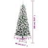 vidaXL K&uuml;nstlicher Weihnachtsbaum Klappbar Beschneit 180 cm