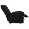 vidaXL Relaxsessel Verstellbar Schwarz Stoff