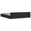 vidaXL Bettgestell mit Schubladen Schwarz 200x200 cm Holzwerkstoff