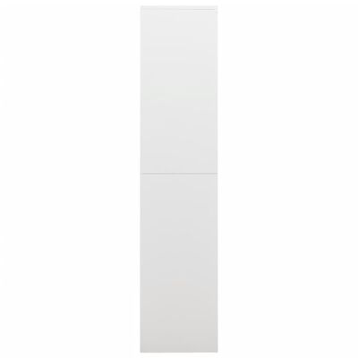 vidaXL Schließfachschrank Weiß 90x40x180 cm Stahl
