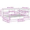 vidaXL B&uuml;cherregal-Bett R&auml;uchereiche 160 x 200 cm Holzwerkstoff