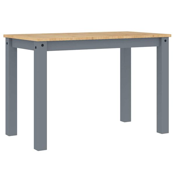 vidaXL Esstisch Panama Grau 112x60x75 cm Massivholz Kiefer
