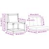 vidaXL 3 St&uuml;ck Outdoor Mittelsofa