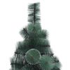 vidaXL K&uuml;nstlicher vorbeleuchteter Weihnachtsbaum mit Kugelset 120 cm