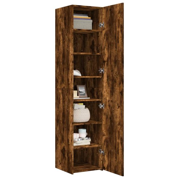 vidaXL Highboard Räuchereiche 40x42,5x185 cm Holzwerkstoff