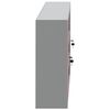 vidaXL Werkzeugschrank mit Regal Rot und Grau 50 x 20 x 55 cm