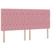 vidaXL Aufbewahrungsbett mit Matratze Rosa 200 x 200 cm Samt