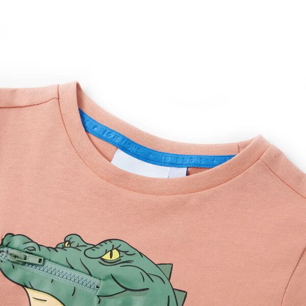 Kinder-T-Shirt Hellorange 116