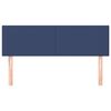 vidaXL Kopfteile 2 Stk. Blau 72x5x78/88 cm Stoff