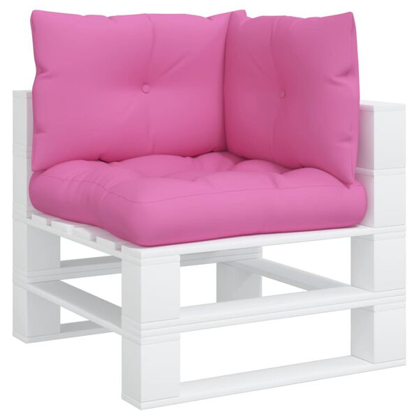 vidaXL Palettenkissen 3 Stk. Rosa Oxford-Stoff