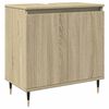vidaXL Badschrank Sonoma-Eiche 58x33x60 cm Holzwerkstoff