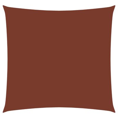 vidaXL Sonnensegel Oxford-Gewebe Quadratisch 4x4 m Terrakotta-Rot