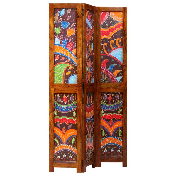 vidaXL Raumteiler Honigbraun 105 x 1,5 x 180 cm Massivholz Akazie