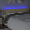 vidaXL LED Kopfteil Creme 183x16x78/88 cm Stoff
