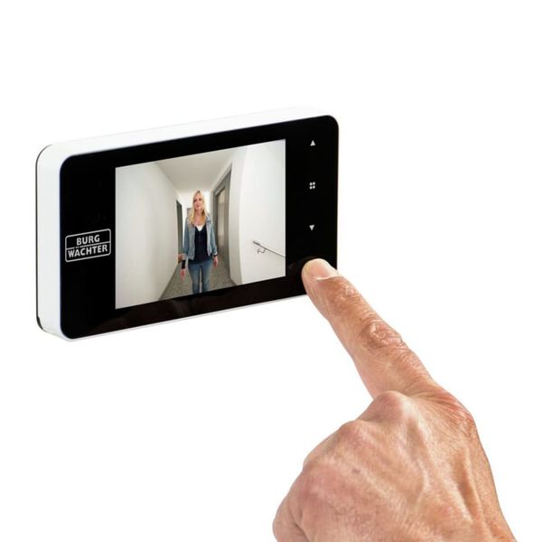 BURG-W&Auml;CHTER Digitaler T&uuml;rspion mit Kamera Wei&szlig;