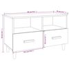 vidaXL TV-Schrank R&auml;uchereiche 80x36x50 cm Holzwerkstoff