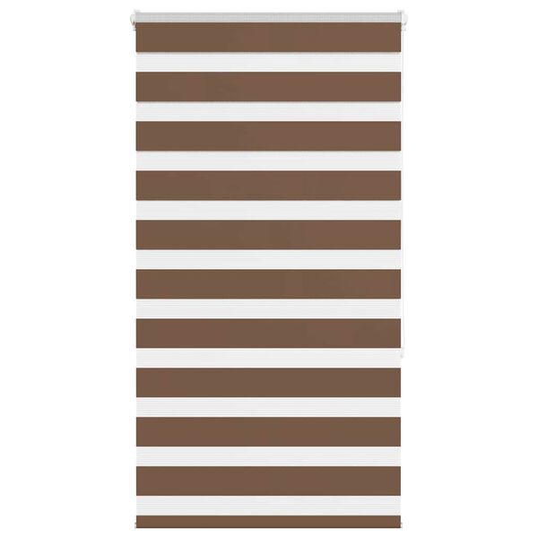 vidaXL Doppelrollo Braun 85x150 cm Stoffbreite 80,9 cm Polyester