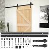 vidaXL Schiebet&uuml;r 100 x 210 cm Massives Kiefernholz