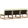 vidaXL 3 St&uuml;ck Outdoor Mittelsofa Massivholz Akazie Natur