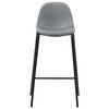 vidaXL 3-tlg. Bar-Set Stoff Hellgrau