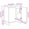 vidaXL Sideboard Artisan-Eiche 60 x 35 x 70 cm Holzwerkstoff