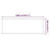 vidaXL Senkrechtmarkise Anthrazit 100x1000 cm Oxford-Gewebe